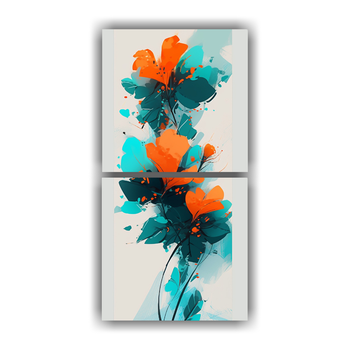 cuadros-expresi-n-naturaleza-viva-en-turquesa-y-naranja-con-atm-sfera-neonoir-en-la-decoraci-n-de-estilo-s