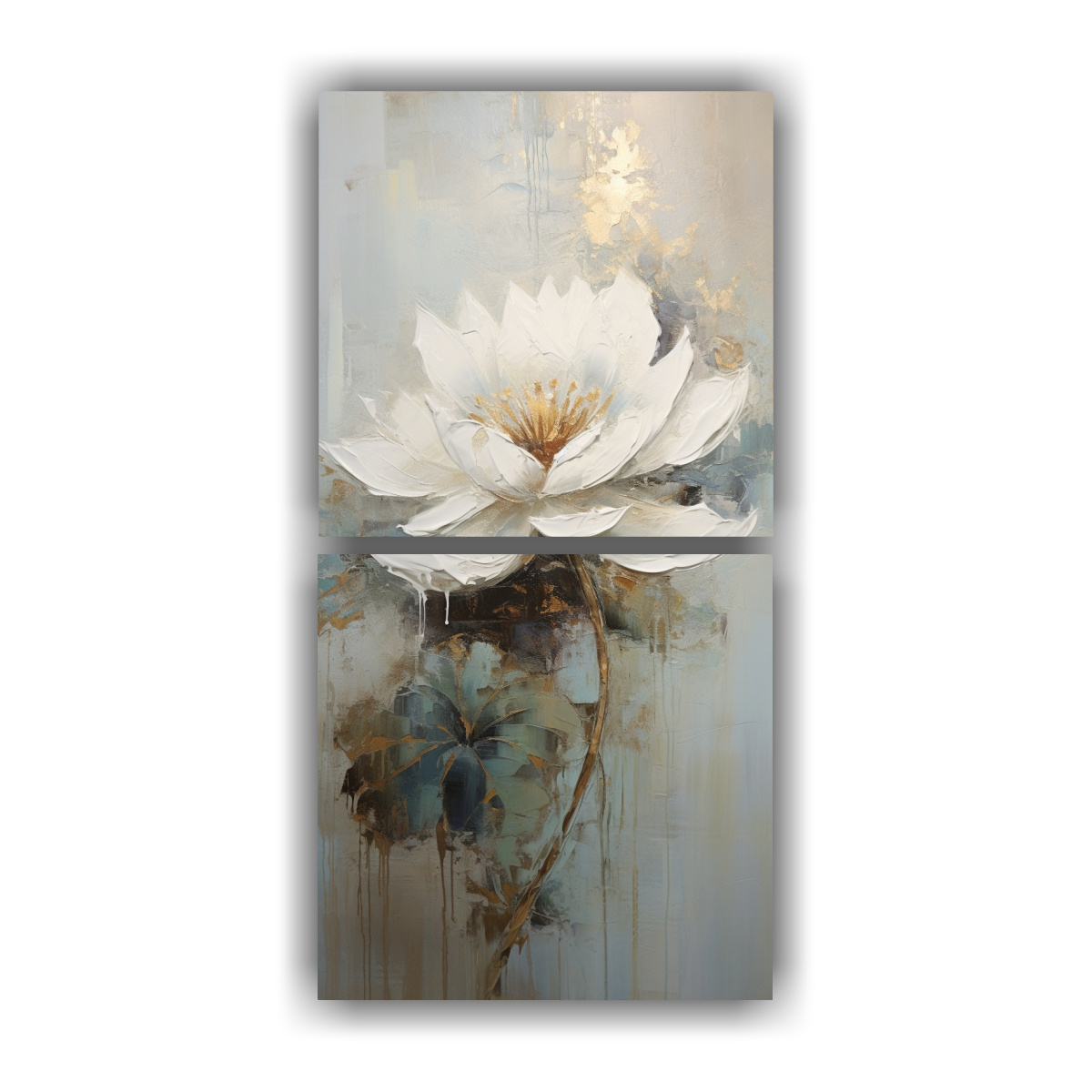 cuadros-forma-adorno-de-loto-blanco-en-lienzo-al-estilo-de-pinturas-decorativas