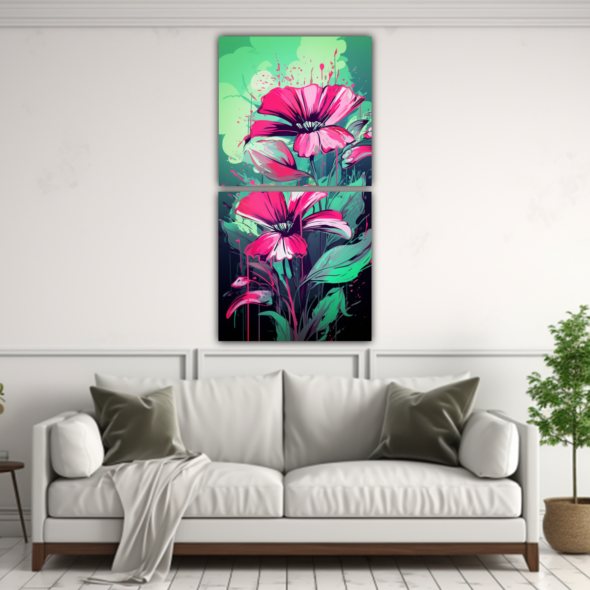 cuadros-fotograf-a-en-verde-y-rosa-con-estilo-neonoir-1