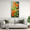 cuadros-galer-a-vida-a-nasturtium-hierbas-pintura-abstracta-1