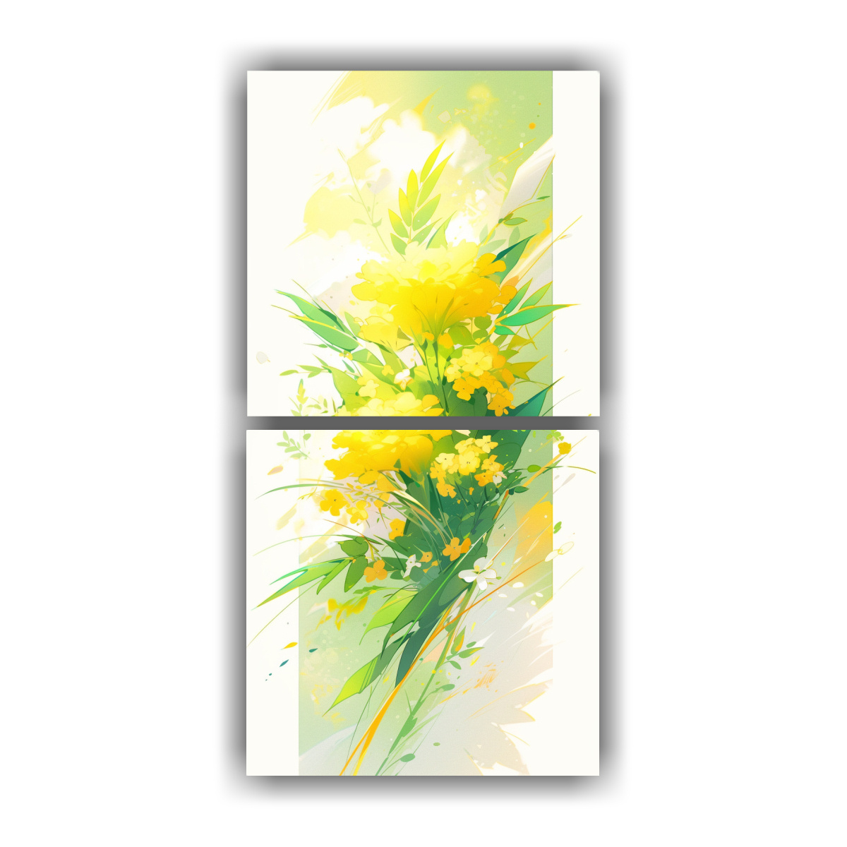 cuadros-impactantes-amarillo-y-verde-en-estilo-neonoir