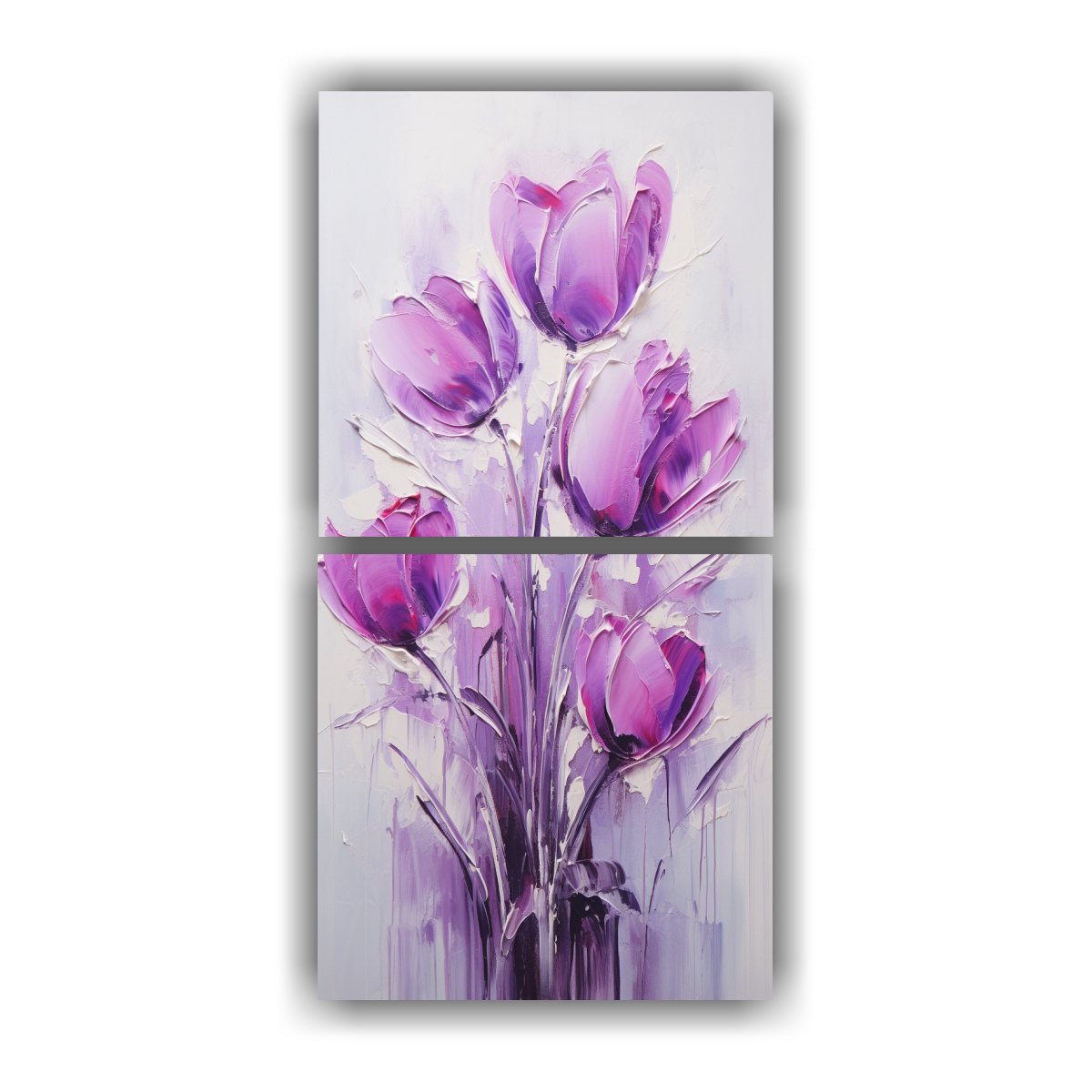 cuadros-innovadores-pintura-en-lienzo-p-rpura-de-tulipanes-en-el-estilo-de-decoraci-n