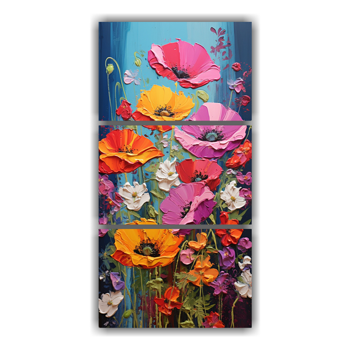 cuadros-venta-intenso-cuadro-de-amapolas-en-colores-arco-ris