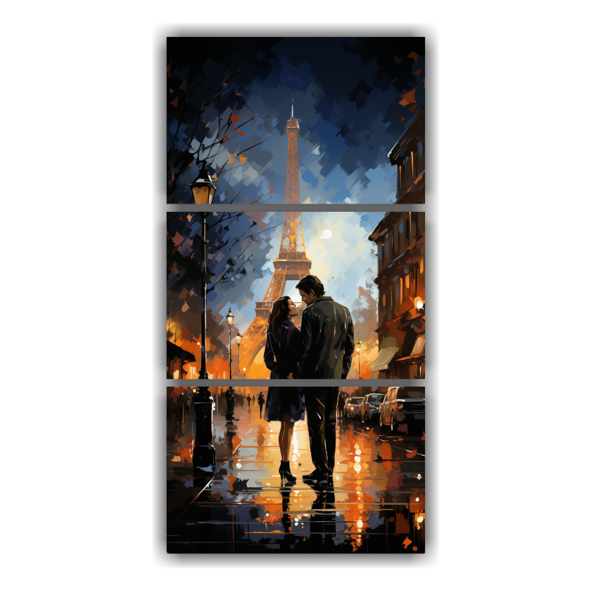 cuadros-verticales-full-color-dos-hombres-bes-ndose-en-las-calles-de-par-s-de-noche-con-cielo-estrellado-