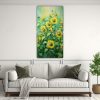 dibujo-arte-gr-fico-de-girasoles-verdes-en-lienzo-estilo-1