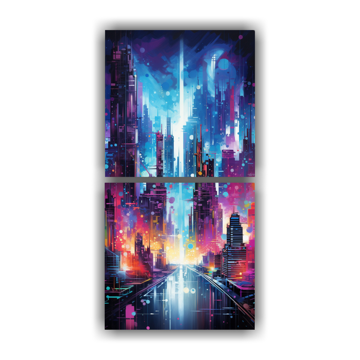 dibujo-simetr-a-abstracta-ciudad-en-luces-ne-n