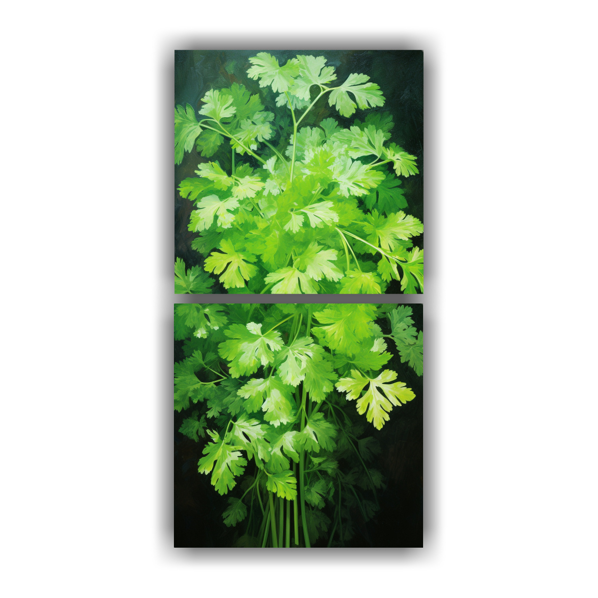 diptico-composici-n-multicolor-de-cilantro-hierbas-pintura-abstracta-detallada-de-alta-calidad-en-estilo-leo