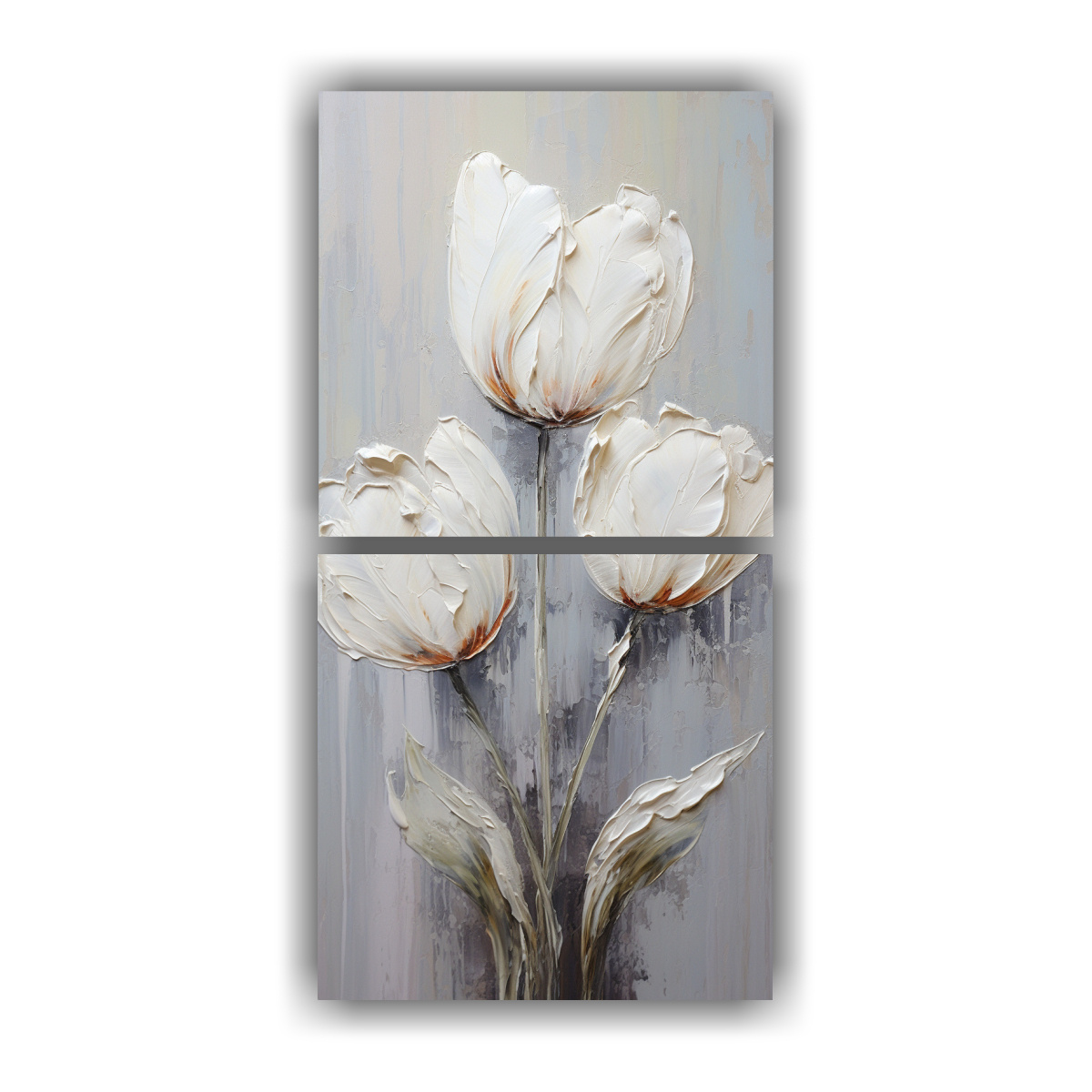 diptico-hermoso-unico-de-tulipanes-blancos-en-lienzo