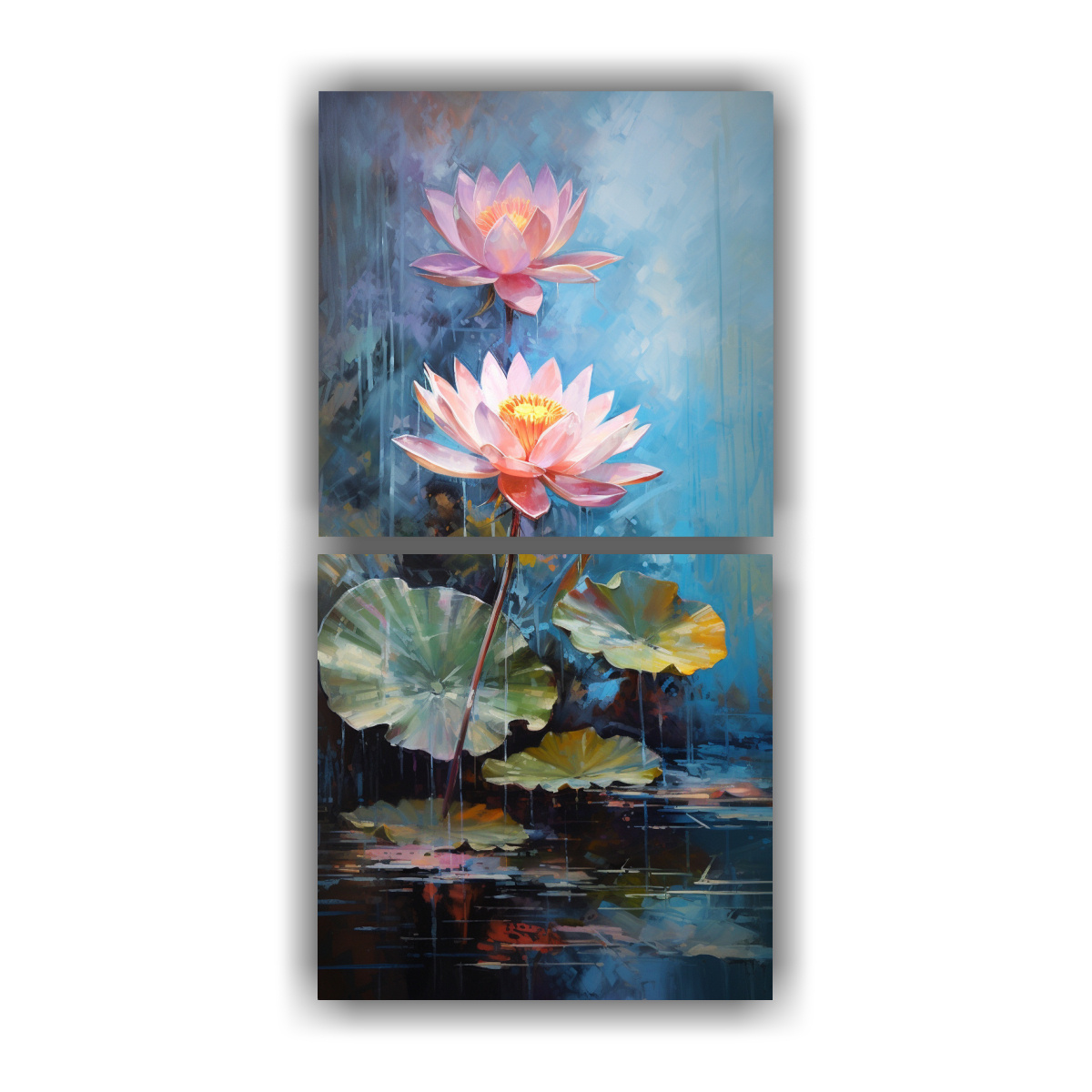 dos-artes-de-pared-abstracto-nico-pintura-de-loto-negro-en-lienzo-estilo-decorativo