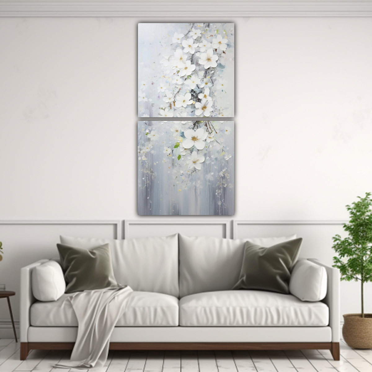 dos-artes-de-pared-conceptual-brillante-pintura-acr-lica-continua-en-blanco-1