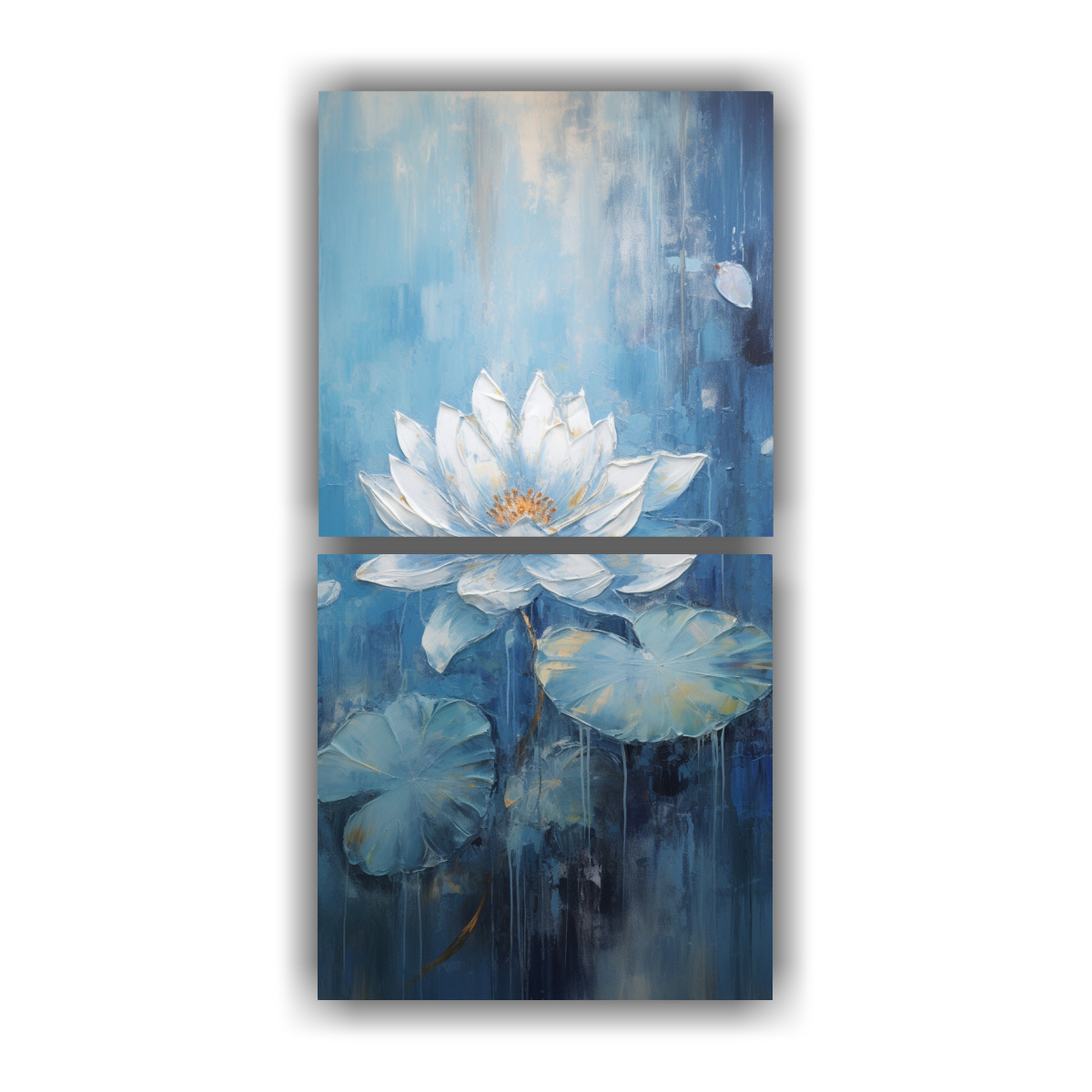 dos-canvas-dise-o-exuberantes-pintura-de-loto-azul-en-lienzo-al-estilo-de-b-pinturas-de-decoraci-n