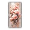dos-composiciones-impreso-en-colores-rosados-pintura-de-flores-en-lienzo-al-estilo-de-la-modernidad