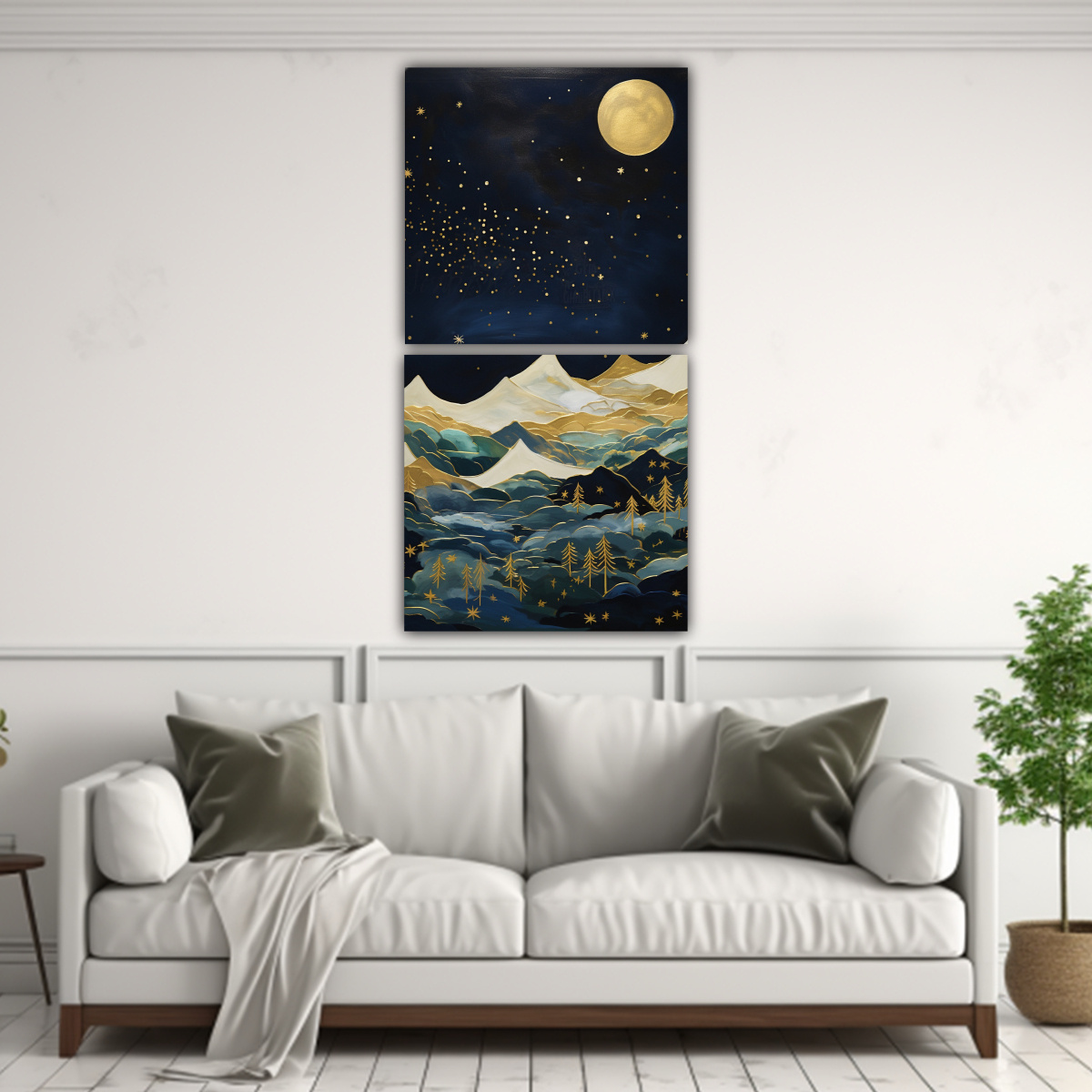 dos-cuadros-de-pared-paisaje-abstracto-llamativo-de-monta-as-medianoche-con-golpes-1