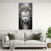 dos-cuadros-en-bastidor-decoraci-n-enigm-tica-buddha-face-oil-estilo-abstracto-plata-y-blanco-1
