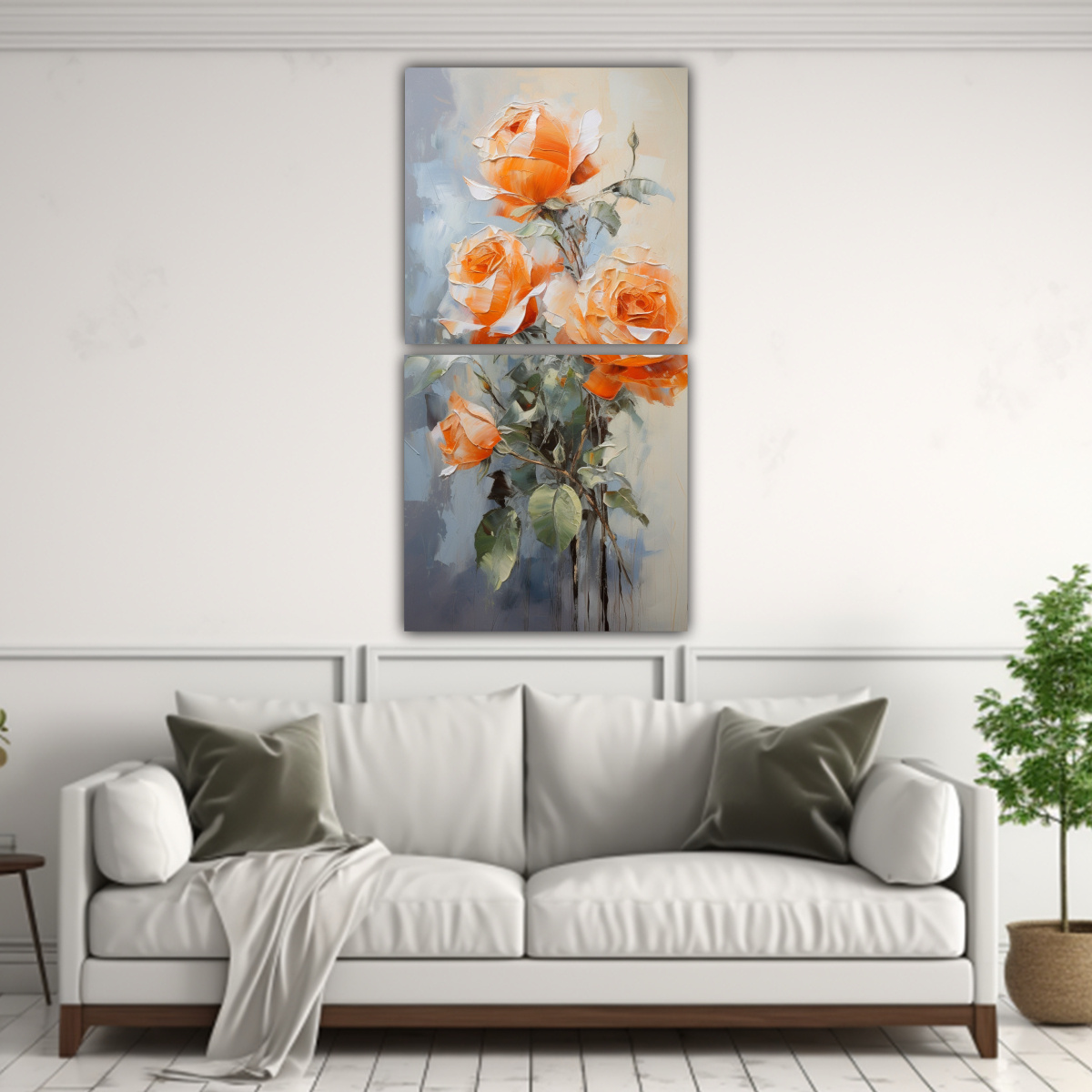 dos-lienzos-de-tela-con-composici-n-resistente-a-la-pintura-de-rosas-naranjas-en-estilo-decorativo-1