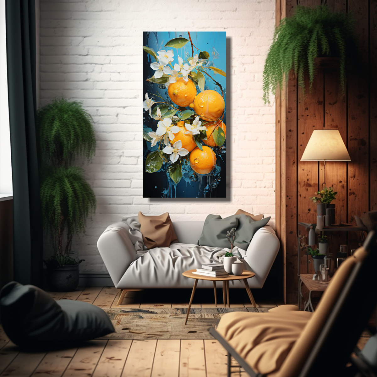 exposici-n-arte-moderno-cuadro-un-limonero-en-colores-turquesa-y-naranja-neonoir-1