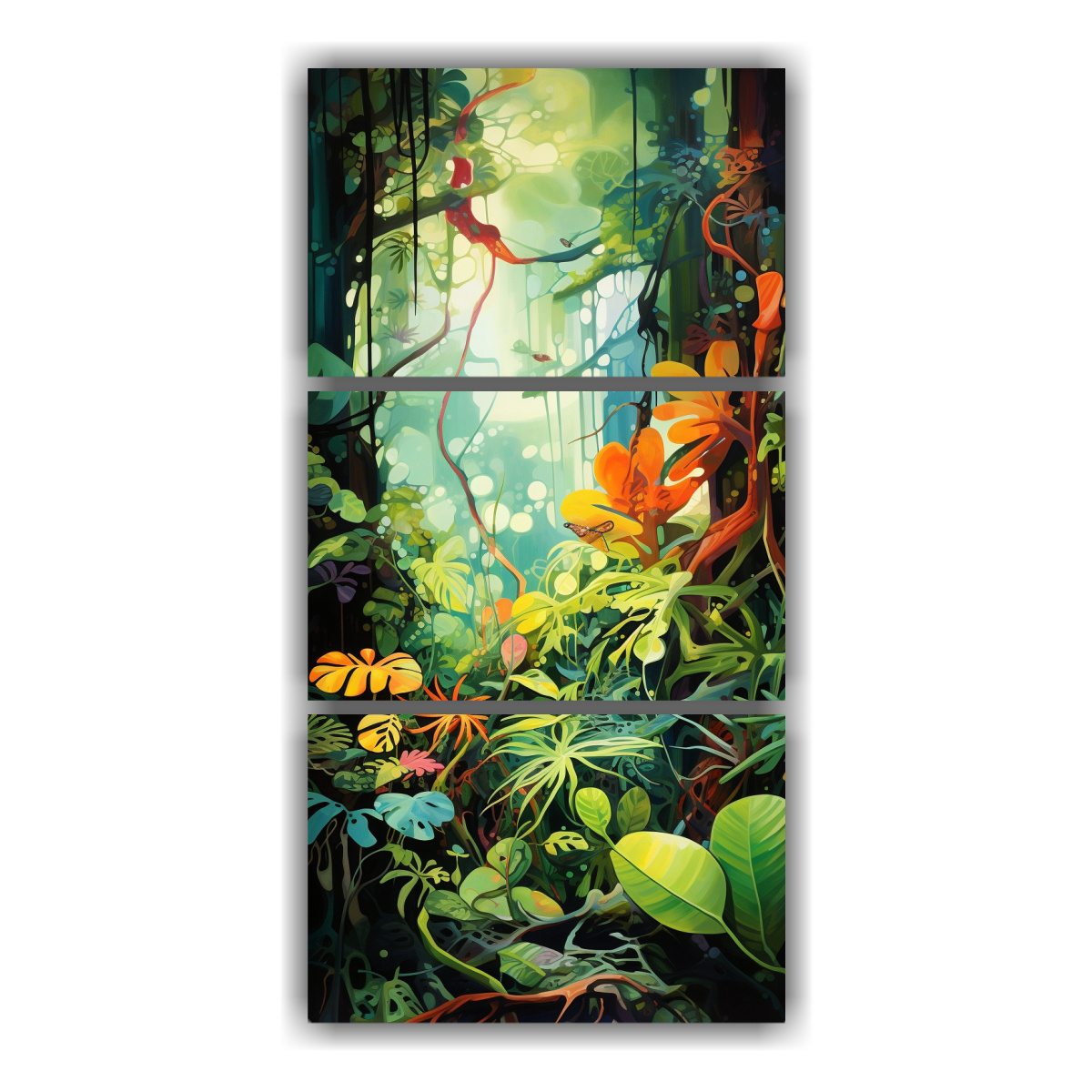 interpretaci-n-abstracta-de-un-dosel-de-selva-tropical