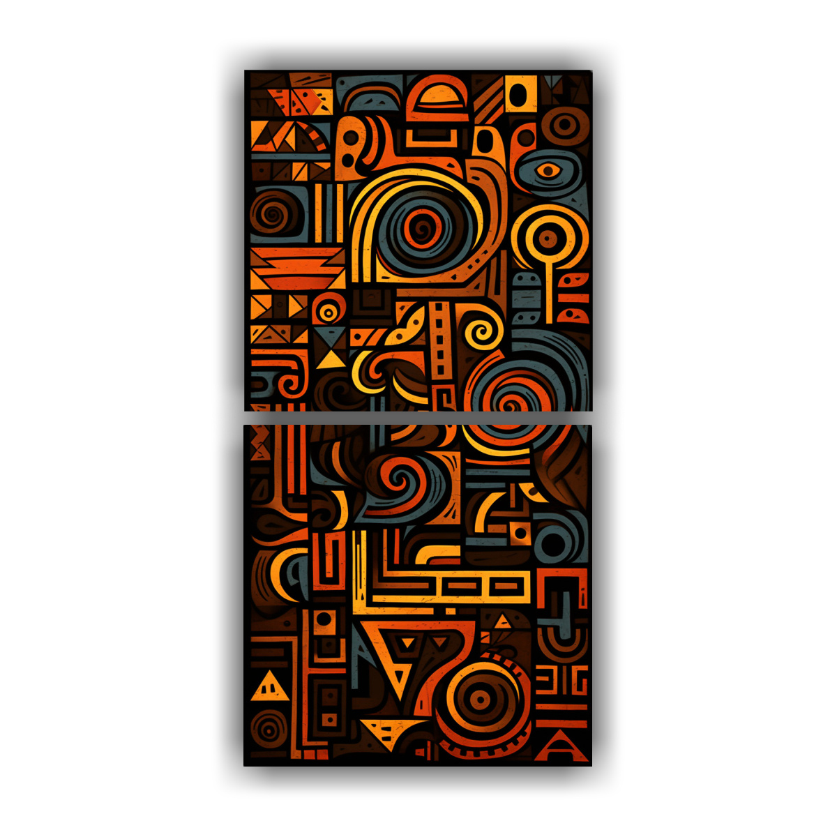 interpretaci-n-abstracta-intensa-de-patr-n-tribal-africano