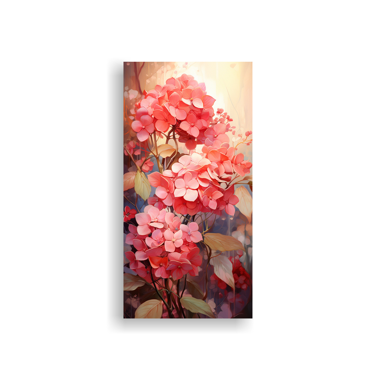 lienzo-abstracto-hydrangeas-rojo-y-oro-gama-de-colores