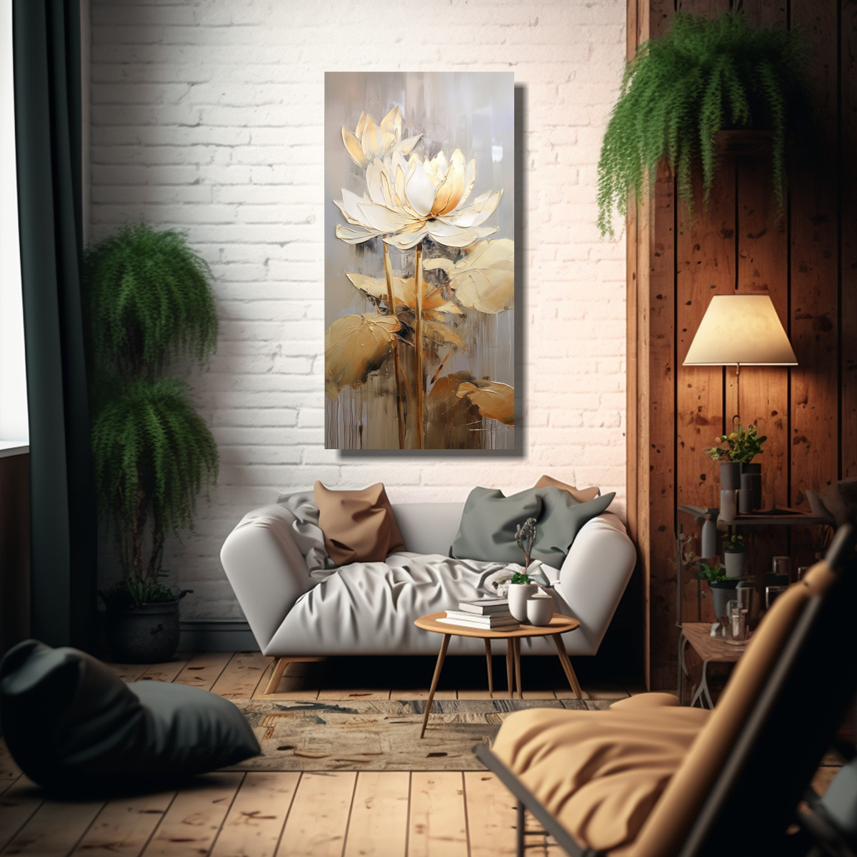 lienzo-cuadro-gama-de-colores-pintura-en-lienzo-de-loto-dorado-al-estilo-de-g-1