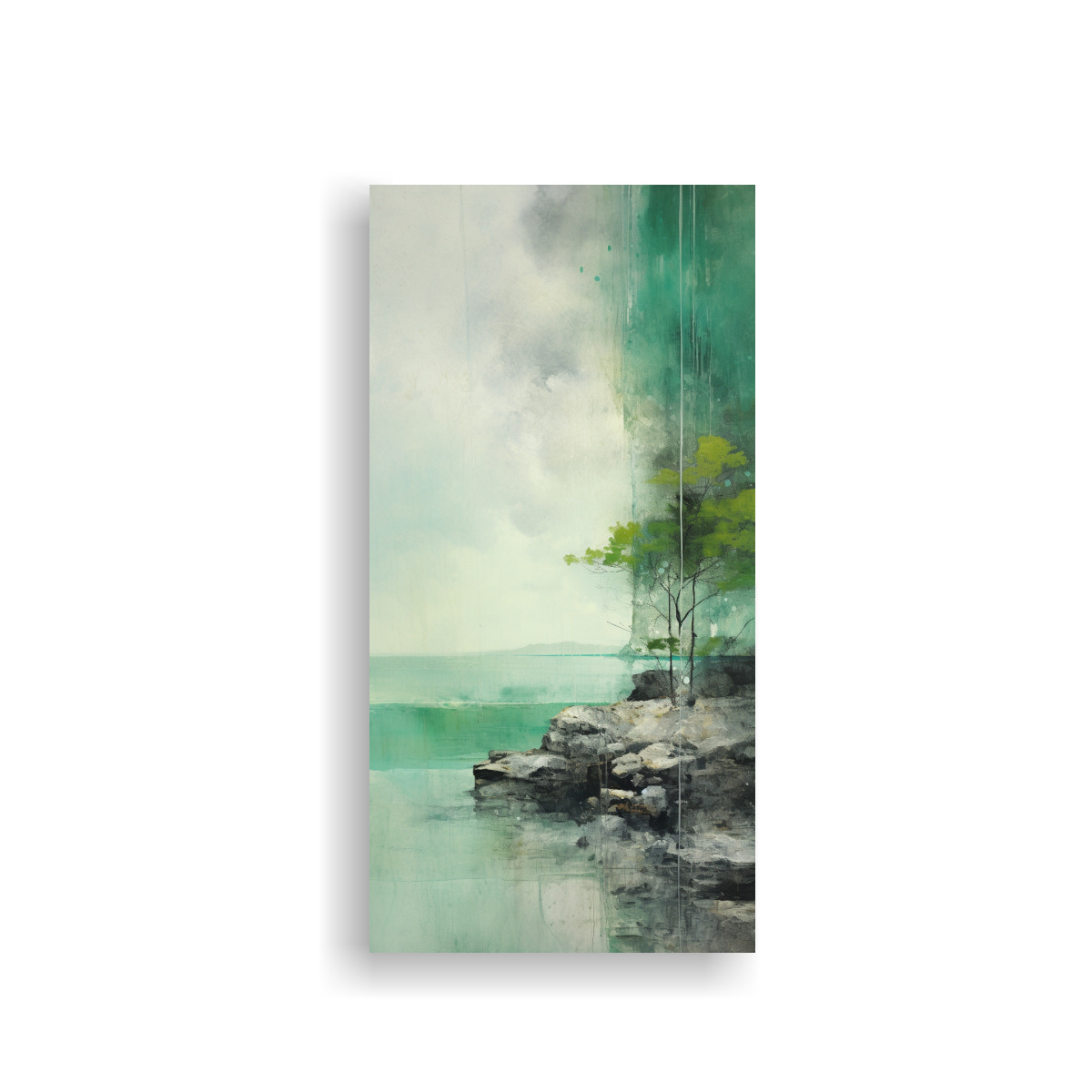 lienzo-de-tela-con-finas-l-neas-escena-en-verde-turquesa-y-acuarela-plateada