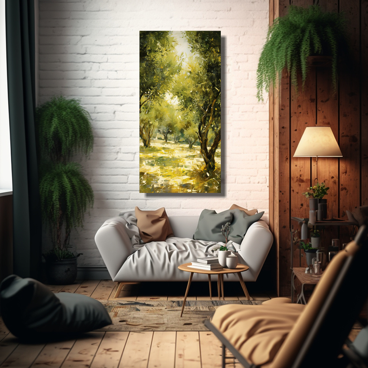 lienzo-de-tela-tema-adorno-sol-filtrado-a-trav-s-de-un-olivar-representado-1