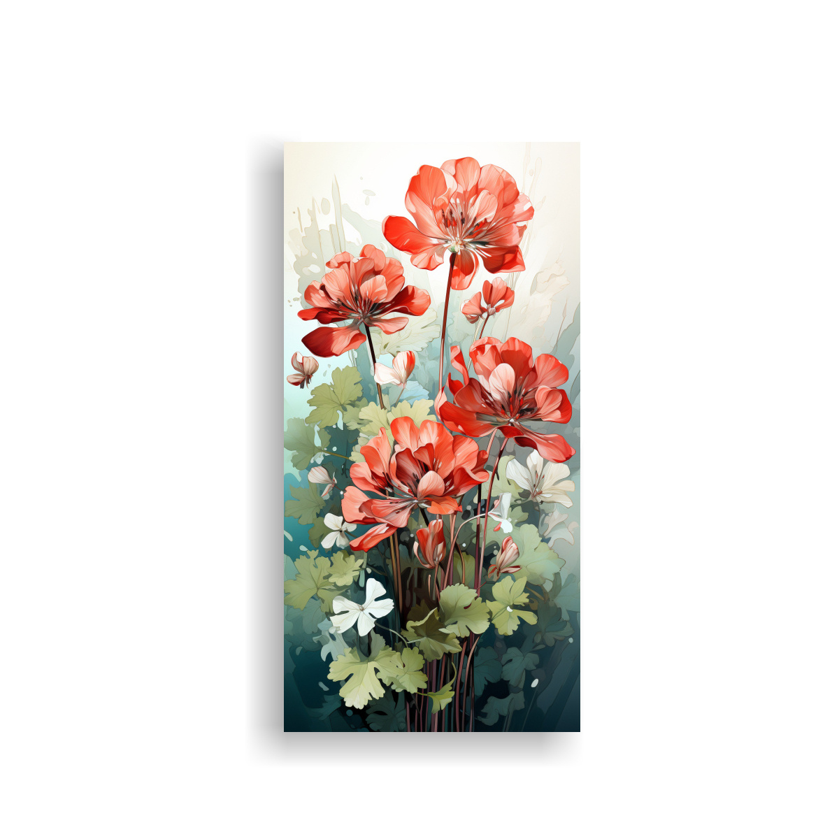 lienzo-reflejo-galer-a-de-clover-herbs-en-verde-y-rojo-con-atm-sfera-neonoir