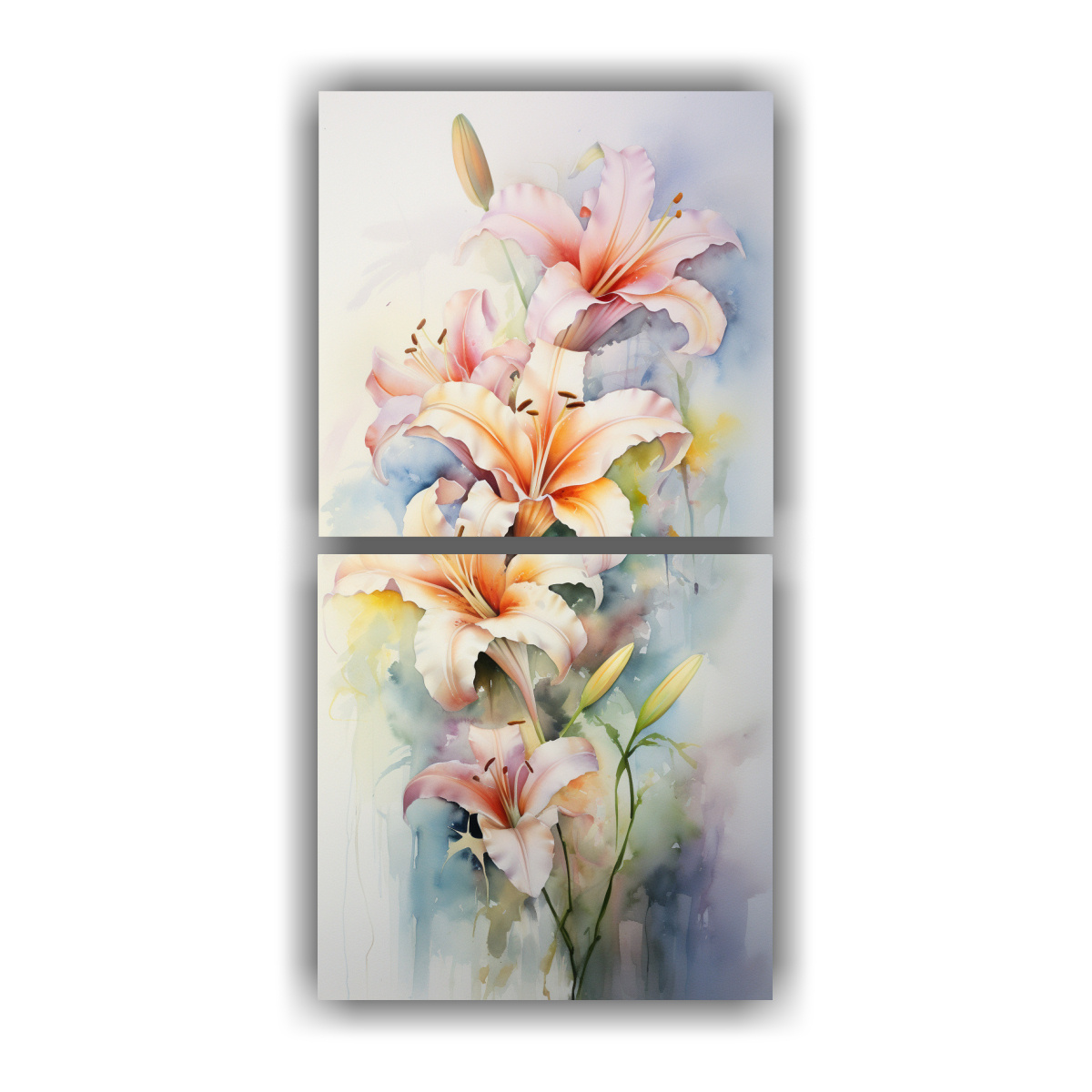 lienzos-conceptuales-poca-a-flores-de-lirios-en-colores-suaves-pintura-abstracta-acuarela