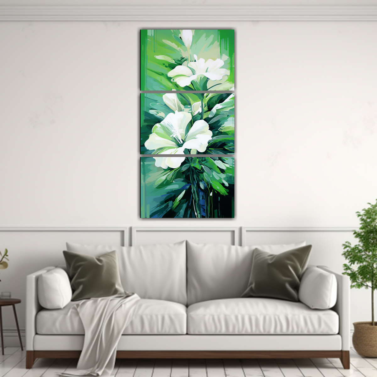 lienzos-cuadro-reflectantes-verde-y-blanco-estilo-neonoir-1