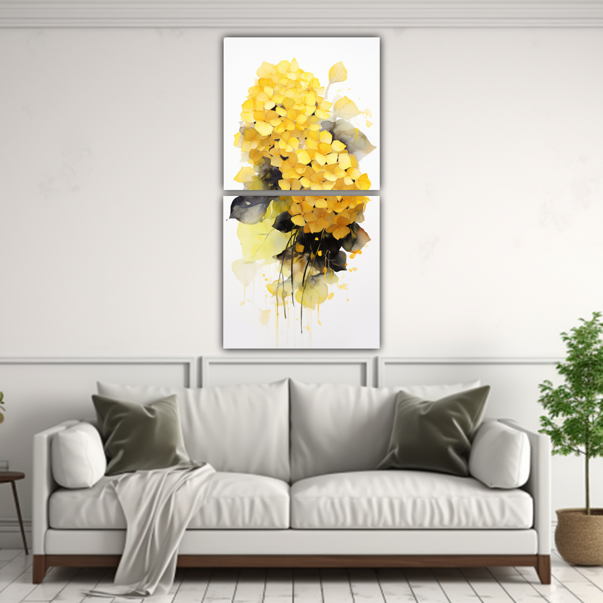 lienzos-de-tela-conceptual-arte-callejero-flores-hortensias-amarillas-y-negras-pinturas-abstractas-1-1