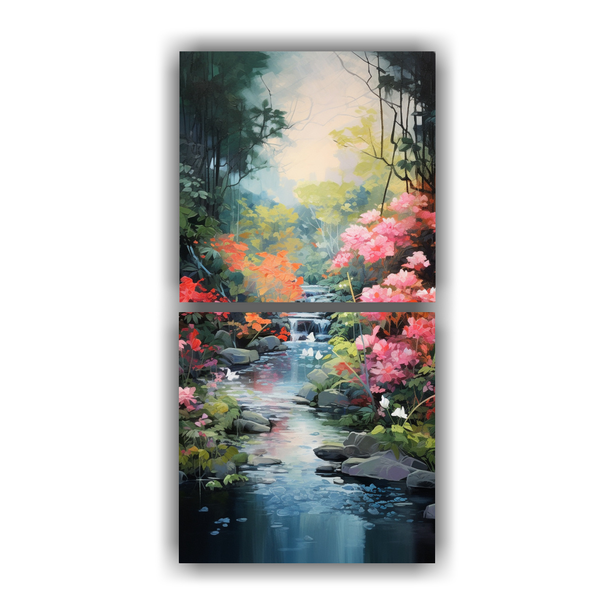 lienzos-de-tela-tonos-estilo-esencia-abstracta-de-un-jard-n-tranquilo-al-amanecer