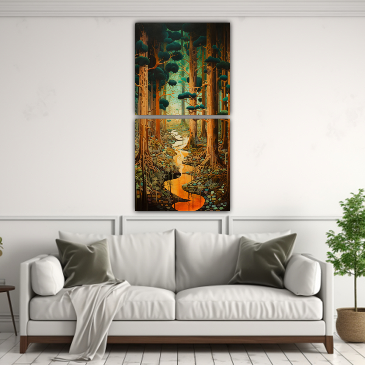 lienzos-decoraci-n-espacio-abstracto-viaje-por-capas-de-un-bosque-frondoso-1-1