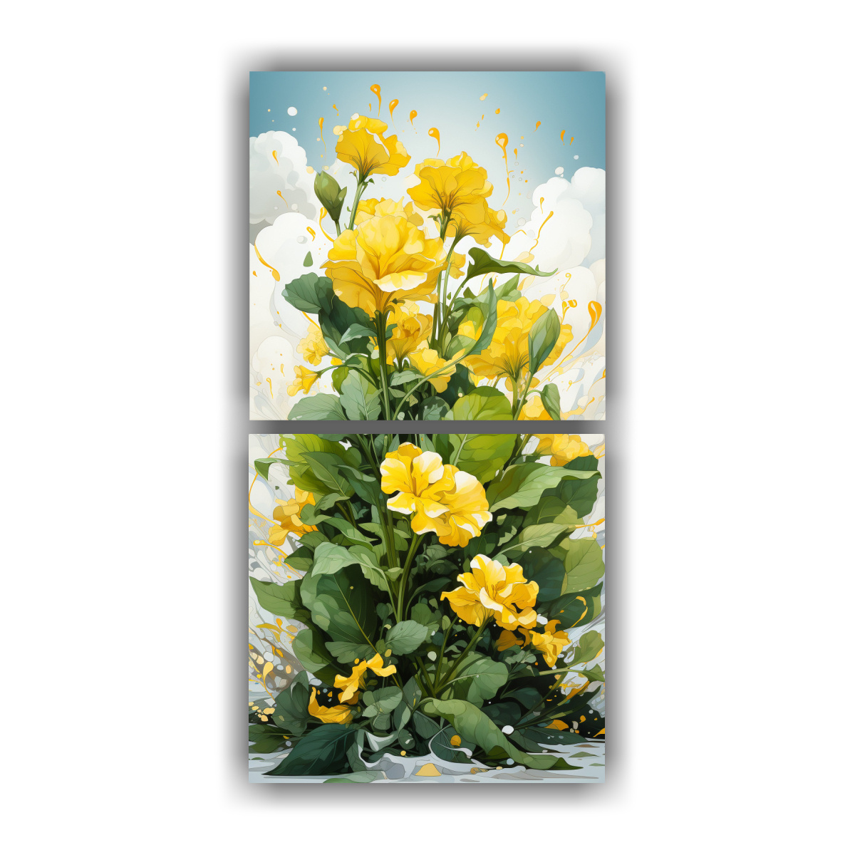 lienzos-fotograf-a-impresionante-de-albahaca-en-amarillo-y-blanco-con-atm-sfera-neonoir