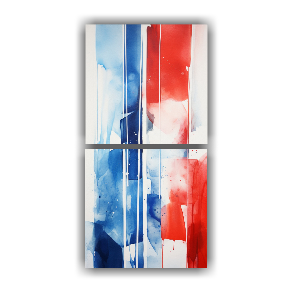 lienzos-moderno-pintura-abstracta-original-de-la-bandera-noruega-interesante