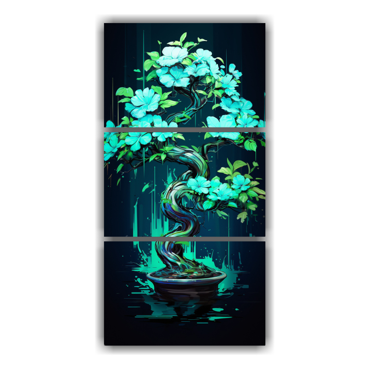 lienzos-modernos-bons-i-en-verde-y-turquesa-estilo-neonoir