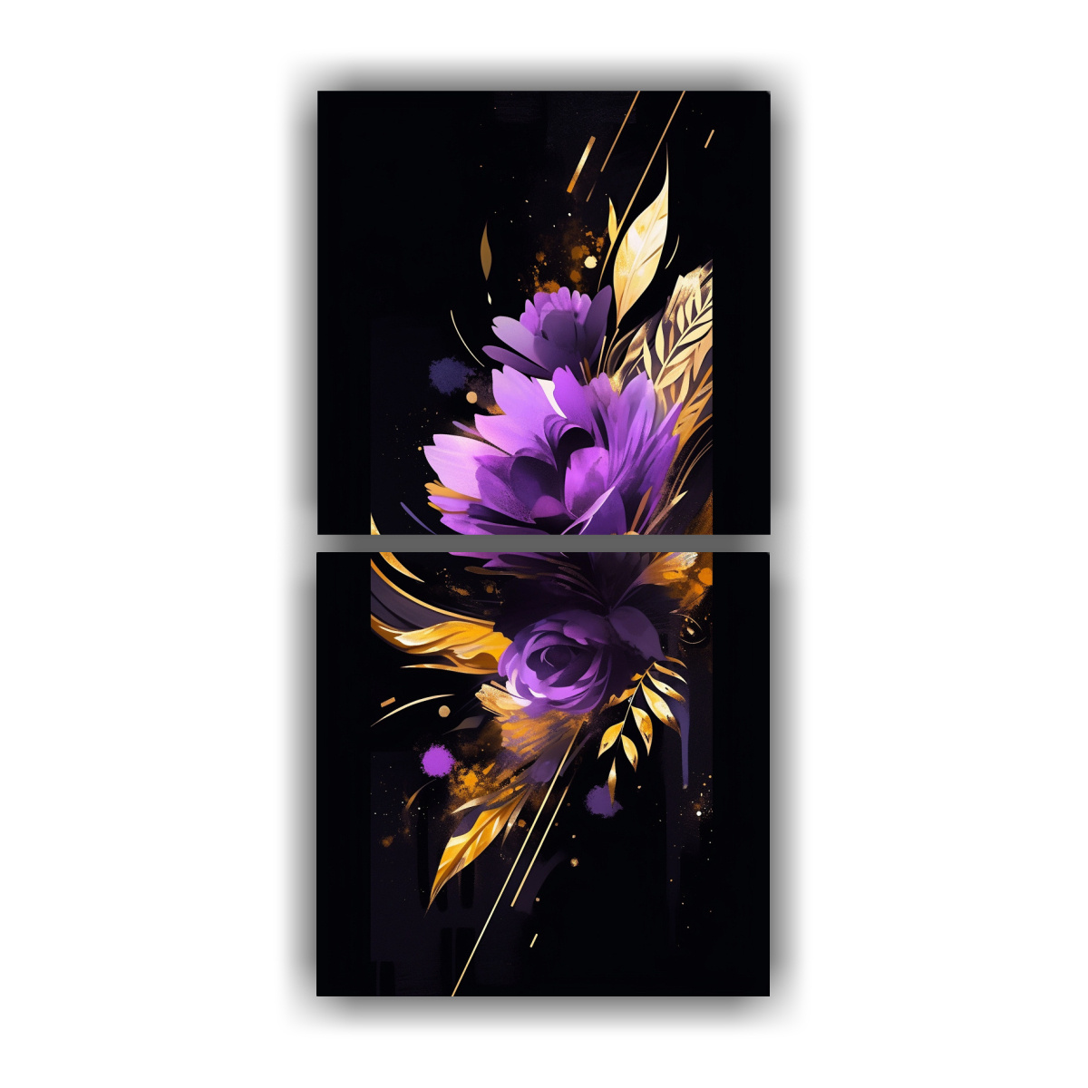 lienzos-modernos-p-rpura-y-dorado-estilo-neonoir-ambiente-conjunto-de-2-pinturas-de-decoraci-n-