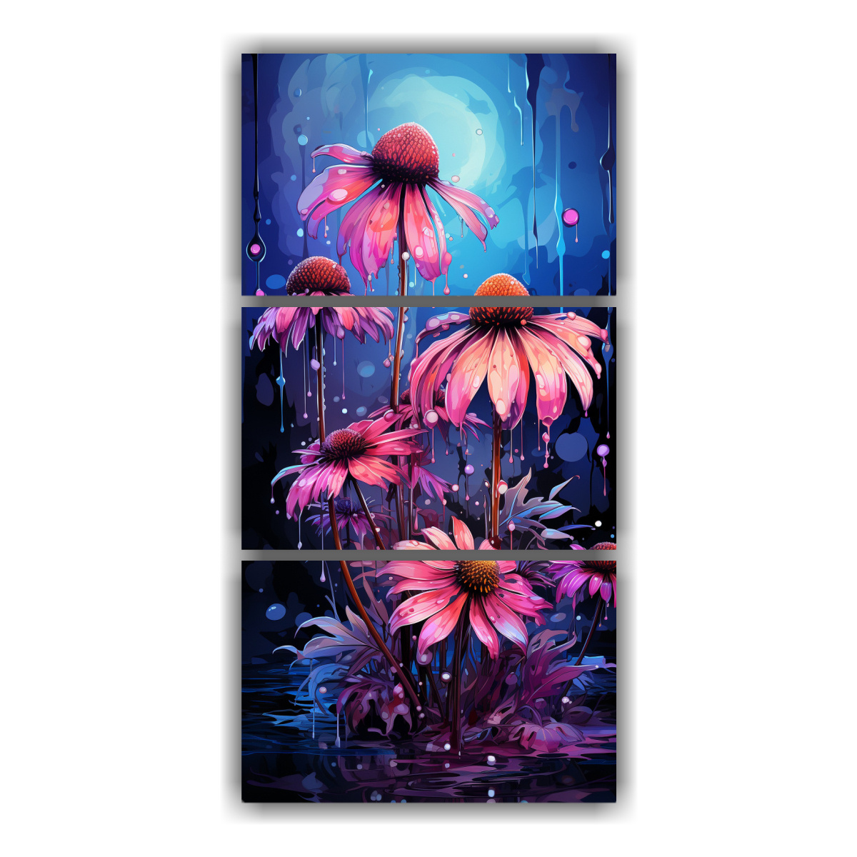 mural-colores-p-rpura-coneflower-y-hierbas-neonoir