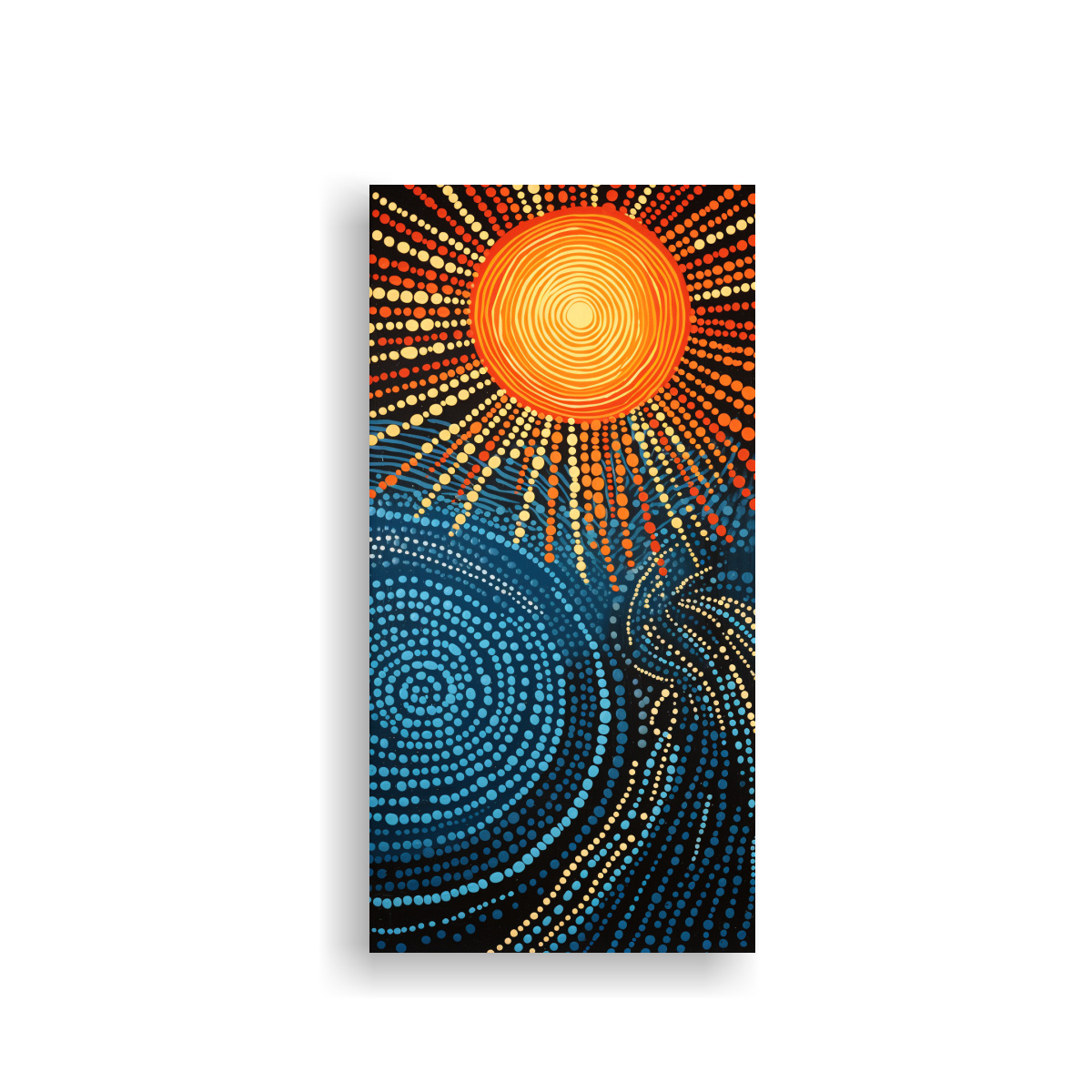 obra-maestra-linograbado-del-sol-en-mosaico-acu-tico-closeup