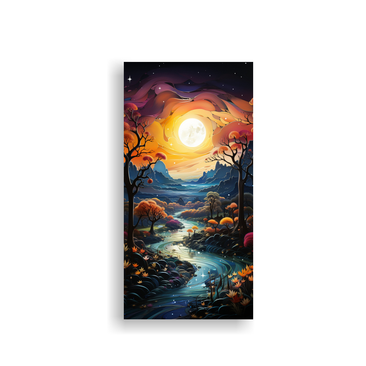 paisaje-nocturno-monta-as-luna-arte-abstracto