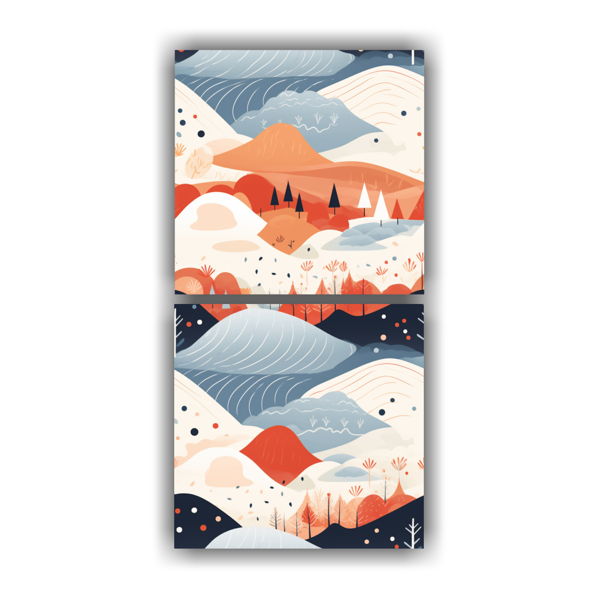 paisajes-escandinavos-abstractos-en-forma-lineal-en-dos-lienzos