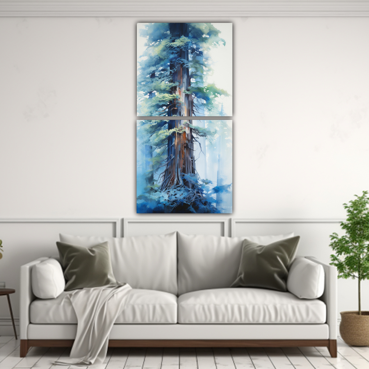 pintura-abstracta-acuarela-rbol-secuoya-colores-azules-inspiradora-1