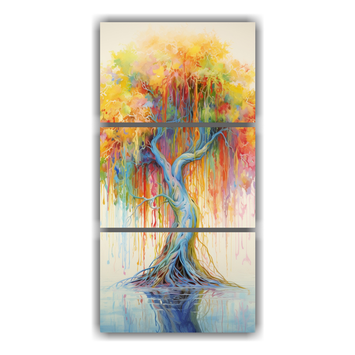 pintura-abstracta-acuarela-willow-tree-colores-arco-ris