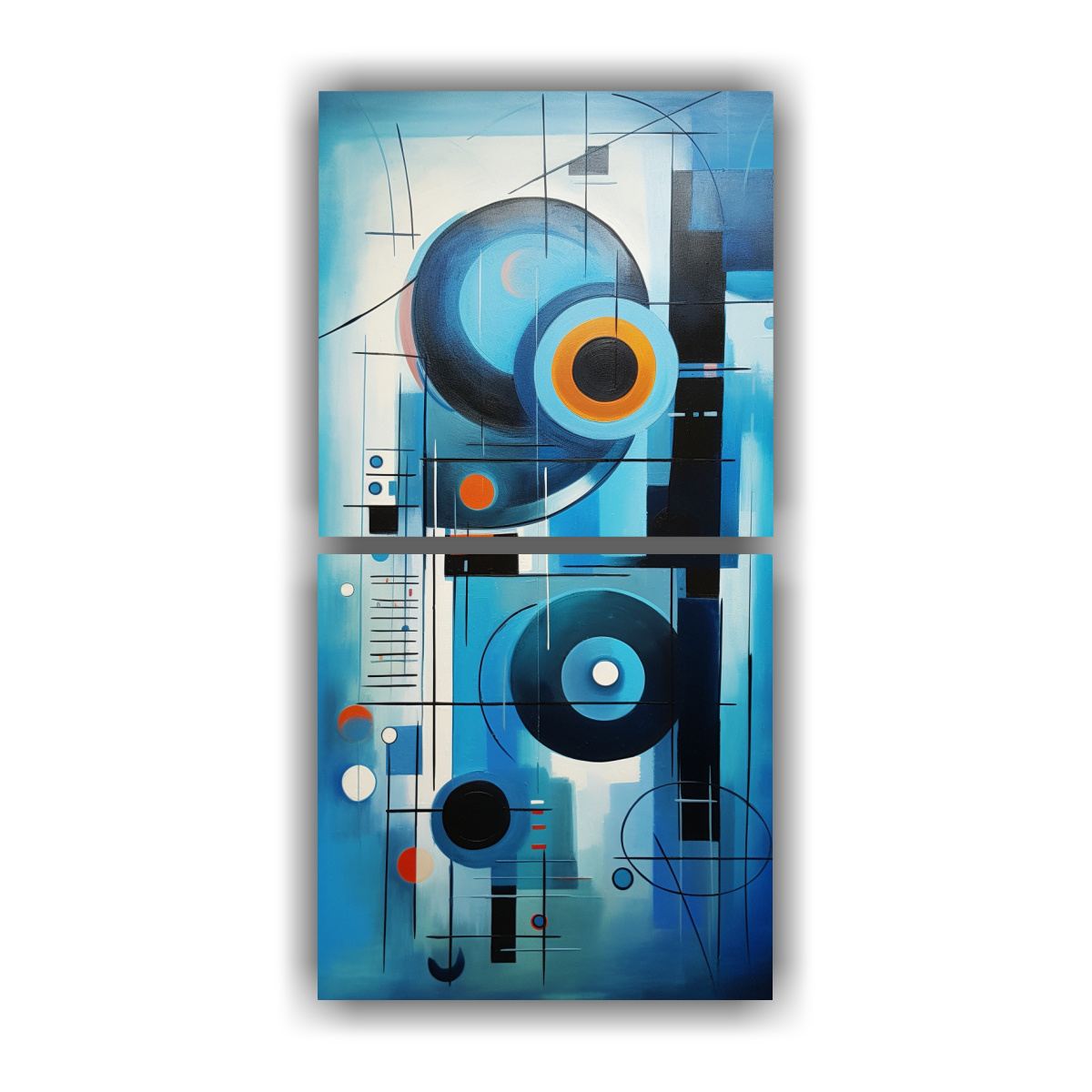 pintura-abstracta-azul-belleza-natural-de-dos-cuadros