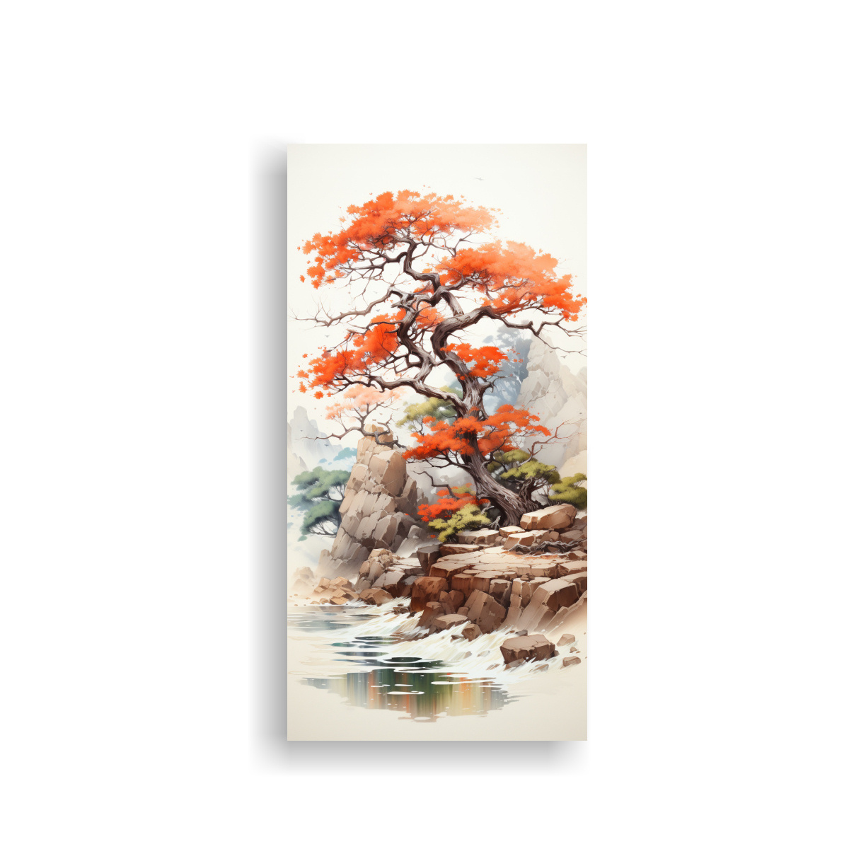 pintura-abstracta-composici-n-equilibrada-rbol-enebro-blanco-y-naranja