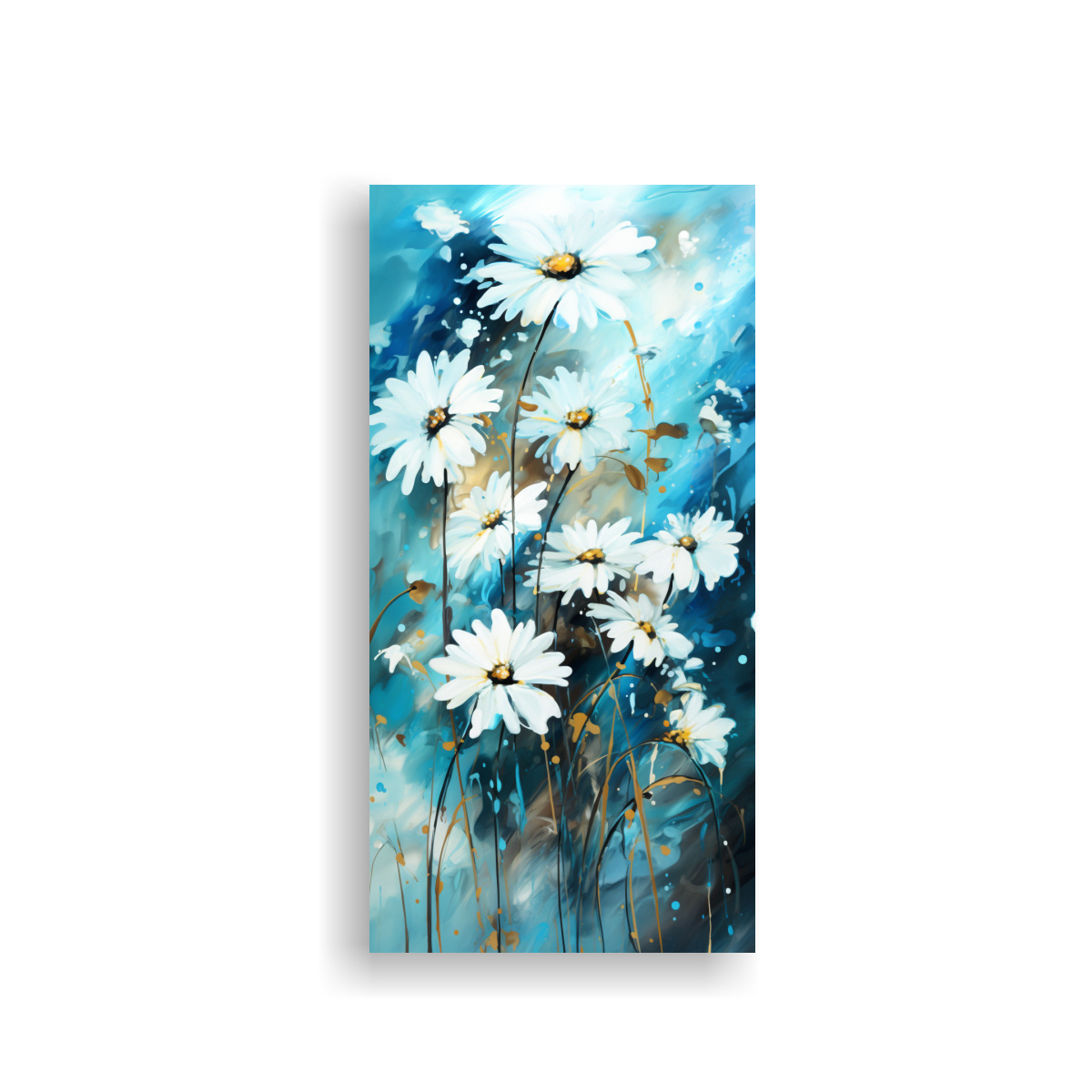 pintura-abstracta-de-colores-turquesa-y-negro-con-composici-n-refinada-de-lienzos-de-margaritas