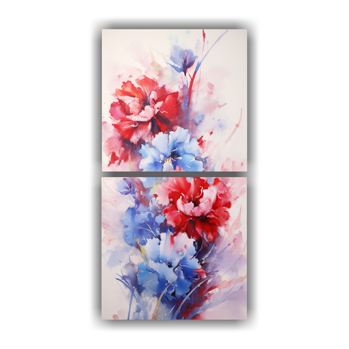 pintura-abstracta-de-flores-de-claveles-rojos-y-azules-para-decoraci-n