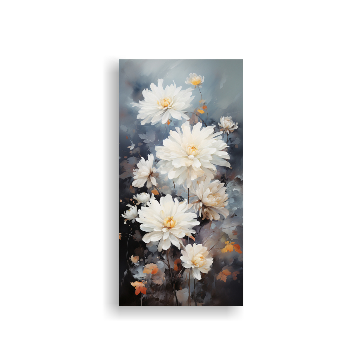pintura-abstracta-de-flores-de-crisantemos-en-colores-blanco-y-negro-arte-moderno