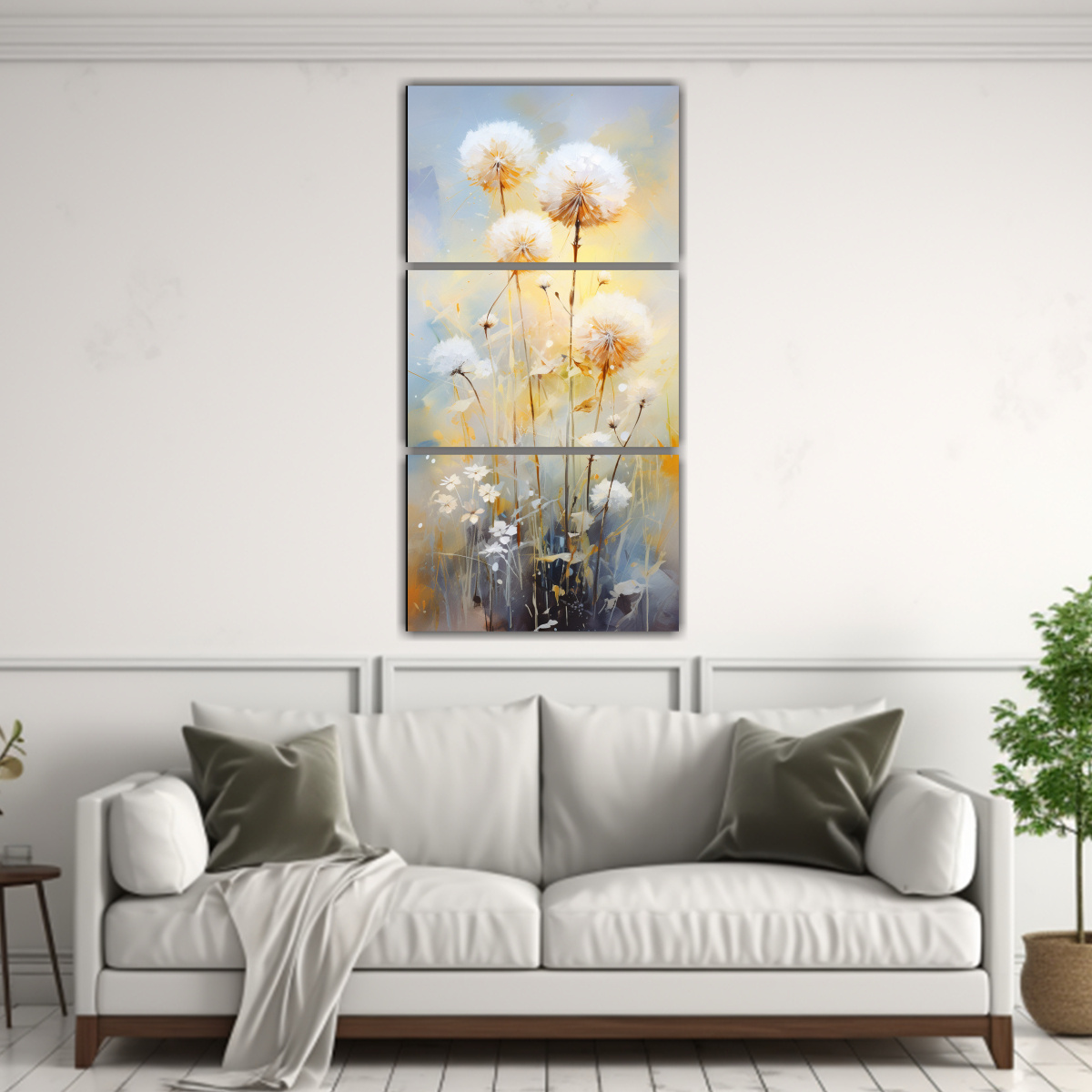 pintura-abstracta-de-flores-de-diente-de-le-n-blanco-y-dorado-en-lienzo-1