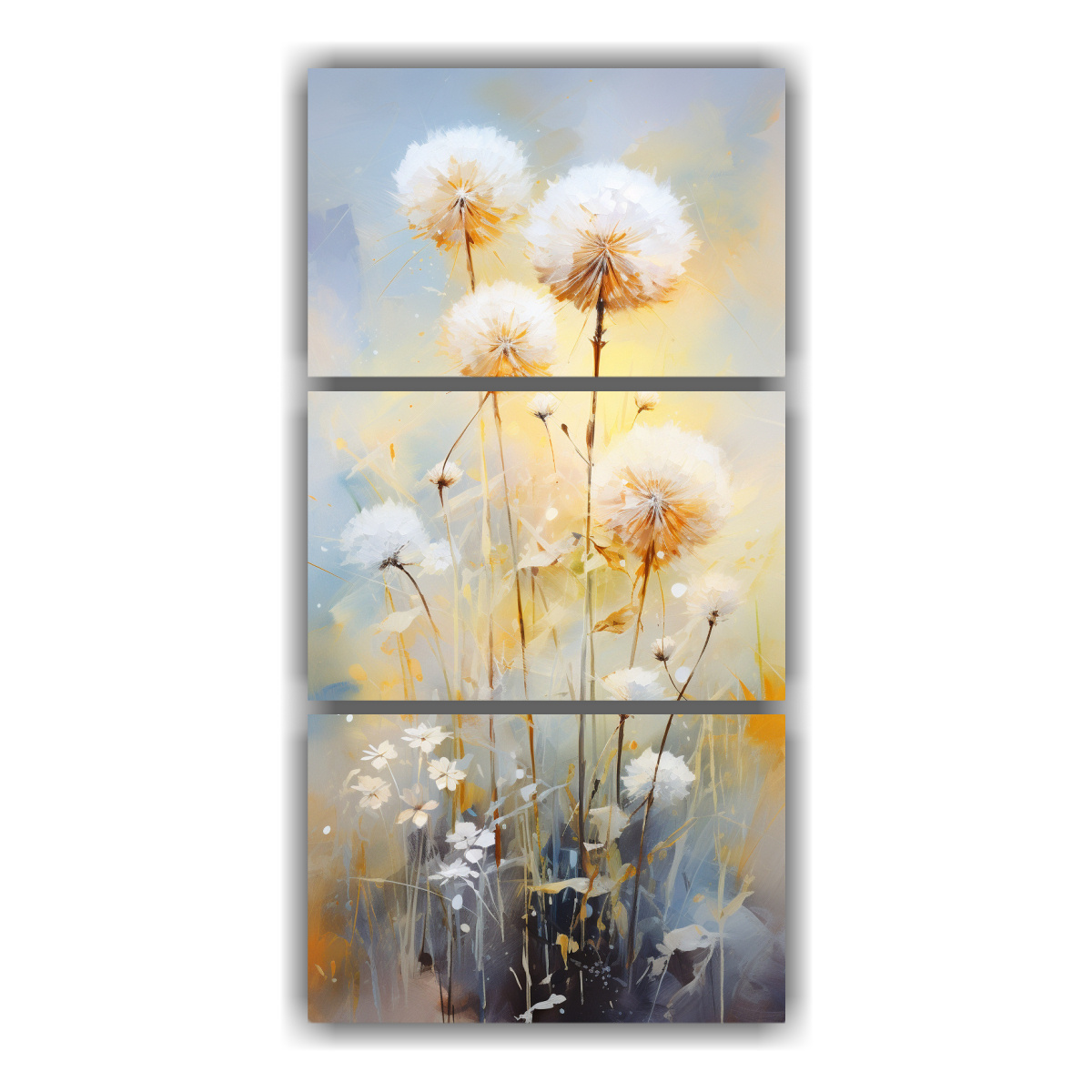 pintura-abstracta-de-flores-de-diente-de-le-n-blanco-y-dorado-en-lienzo