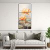 pintura-abstracta-de-loto-naranja-en-lienzo-rectangular-1